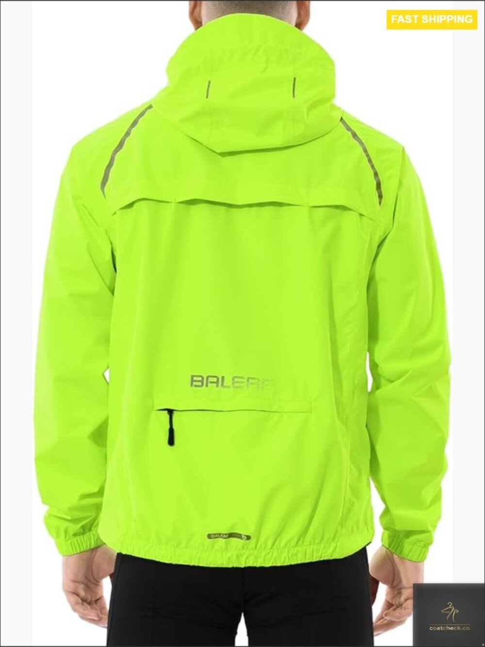 Men's Waterproof Rain Jacket Lightweight Windbreaker Cycling Hiking Running